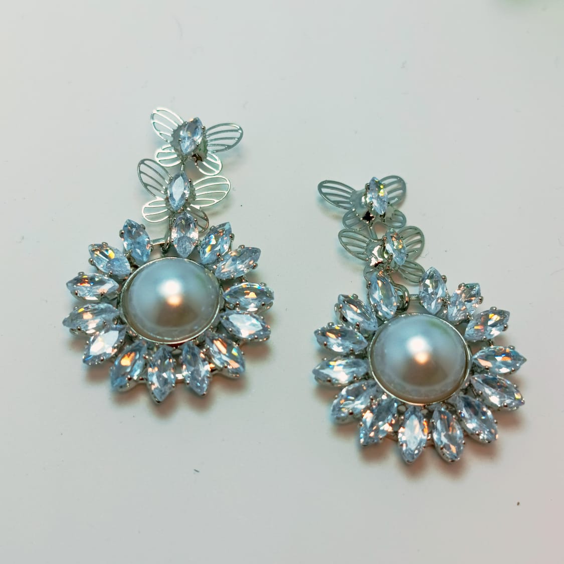 Butterfly Blossom Pearl Earrings