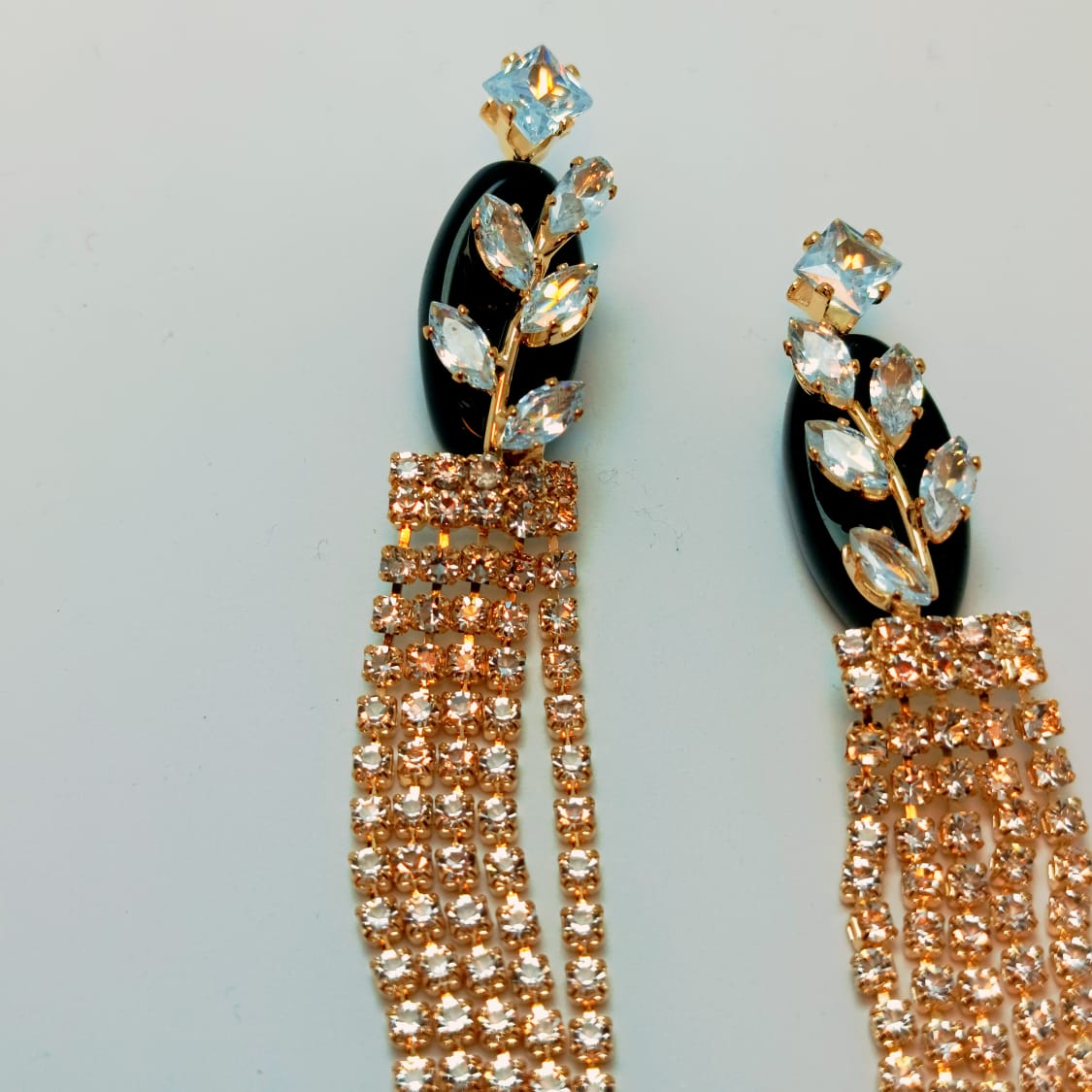 Golden Glamour Tassel Earrings