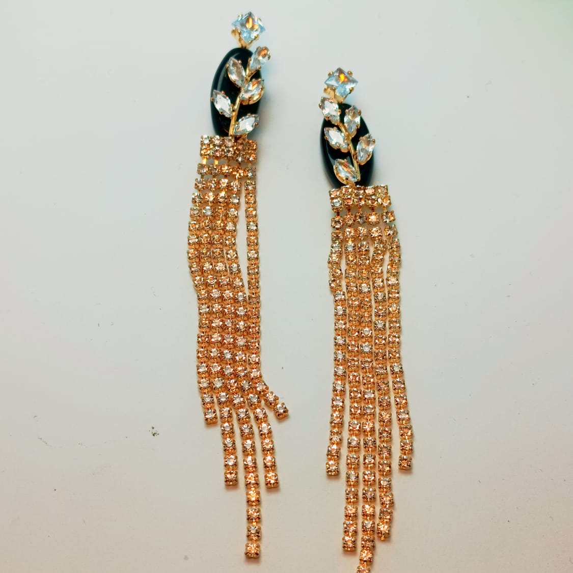 Golden Glamour Tassel Earrings