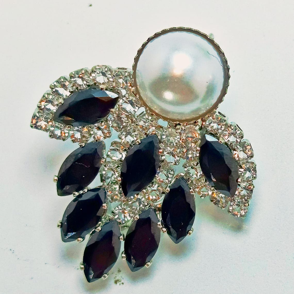Royal Ruby Pearl Drop Earrings