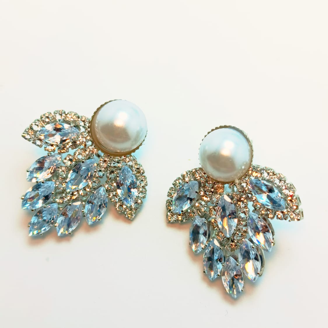 Royal Ruby Pearl Drop Earrings