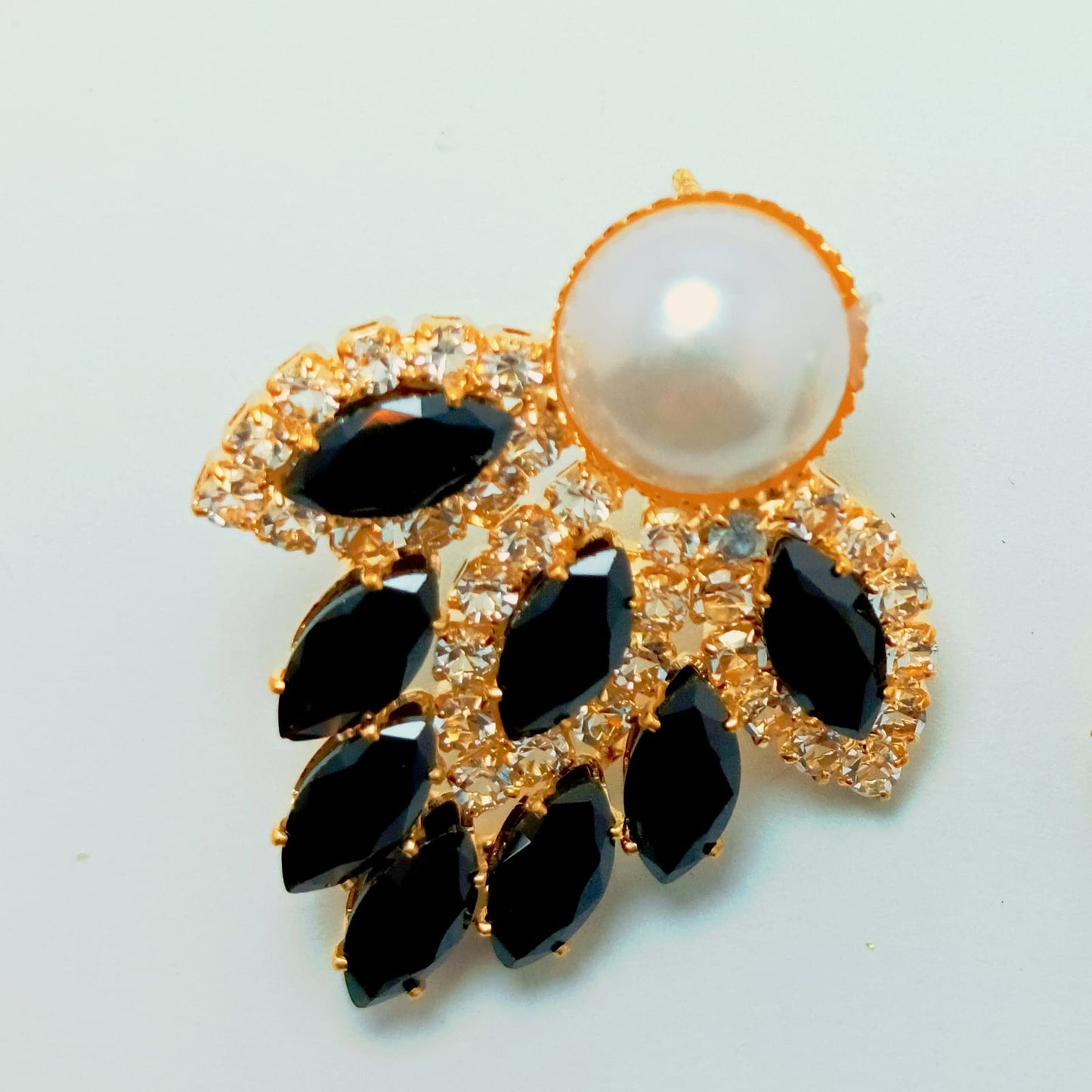 Royal Ruby Pearl Drop Earrings