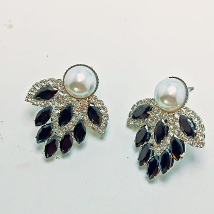 Royal Ruby Pearl Drop Earrings